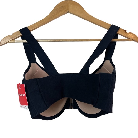 Spanx Bra-llelujah Illusion-Lace Full Coverage Front Clasp Closure Bra New Black - Picture 5 of 16